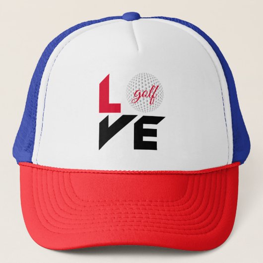 Love golf trucker pet (Voorkant)