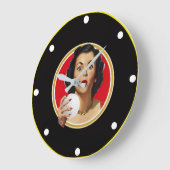 Love Golf Wall Horloge (Angle)