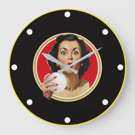 Love Golf Wall Horloge (Recto)
