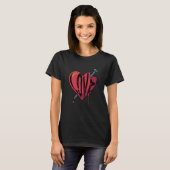 Love Goth Heart Scene Emo Break Up Sad Heartbroken T-shirt (Voorkant volledig)