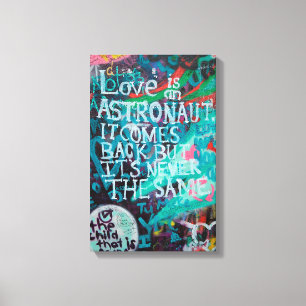 Love Graffiti Art Canvas Afdruk