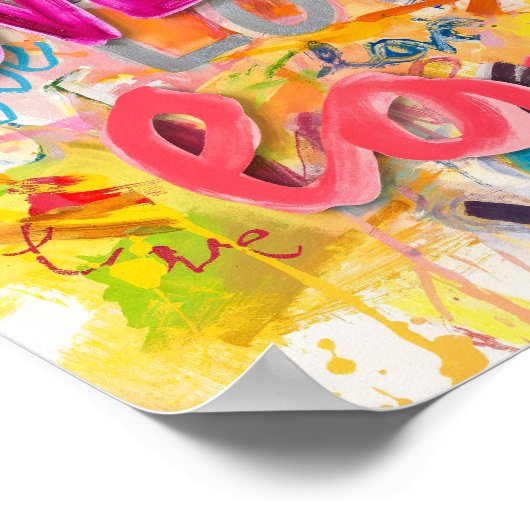 LOVE Graffiti Art Poster (Coin)