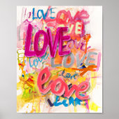 LOVE Graffiti Art Poster (Devant)