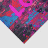 Love Graffiti Tissue Paper Tissuepapier (Detail)