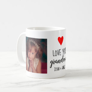 Love Grandma Gift Photo Collage Text Koffiemok