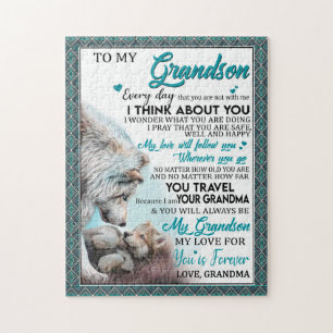 Love Grandson Brief aan mijn kleinzoon van oma Legpuzzel