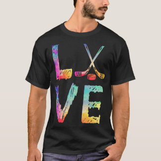 Love Graphic Hockey Player Field Hockey Sti T-shirt