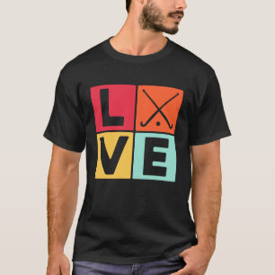 Love Graphic Hockey Player Field Hockey Sti T-shirt