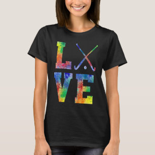 Love Graphic Hockey Player Field Hockey Sti T-shirt
