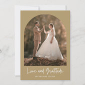 Love Gratitude Arch Photo Mariage Merci (Devant)