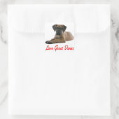 Love Great Dane Chien Chien Sticker / Sceau (Sac)