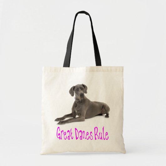 Love Great Dane Puppy Dog Canvas tas (Voorkant)