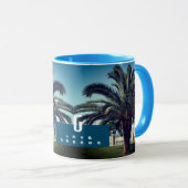 Love Grèce Monogram Palmiers Summer Mug (Devant droit)
