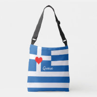 Love Greece & Heart, Greek flag, reis/sport