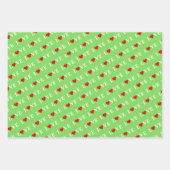 LOVE Green Lime Green Navy Blue Inpakpapier Vel (Voorkant 2)