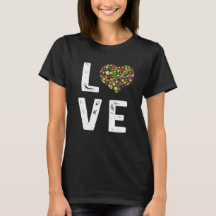 Love Green Vegetables Cute Healthy Salad Food Vega T-shirt
