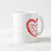 LOVE Grote Witte Mok (Voorkant rechts)
