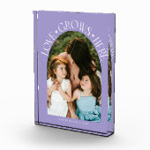 Love Grows Here Modern Arch Lilac Fotoblokken (Rechts)