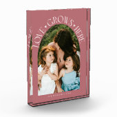 Love Grows Here Modern Arch Pink Fotoblokken (Links)