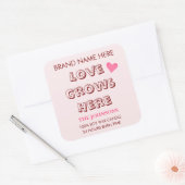 Love Grows Here | Valentine's Day Candle Labels  (Envelop)