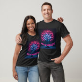 Love Grows : Neon Heart Tree Mens Tshirt (Unisexe)