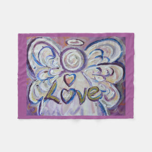 Love Guardian Angel Art Custom Fleece Deken