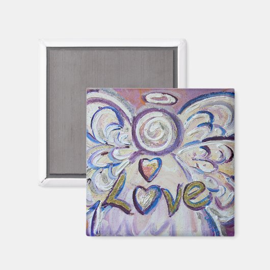 Love Guardian Angel Word Magnets personnalisés (Recto/Verso)