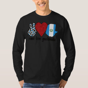 Love Guatemala Proud Guatemalaanse Vlag Guatemalaa T-shirt