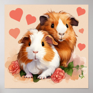 Love Guinee Pigs Poster
