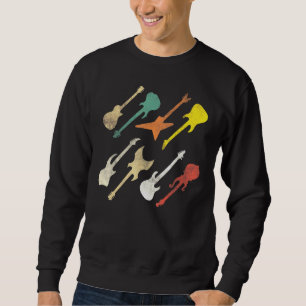Love Guitar Different Guitars Retro Guitar Player Trui