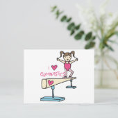 Love Gymnastics Briefkaart (Staand voorkant)