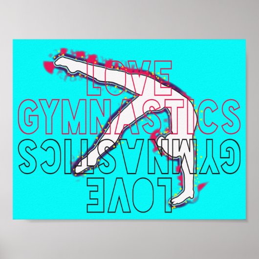 Love Gymnastics Custom Poster (Voorkant)