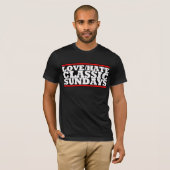 LOVE/HAAT KLASSIC SUNDAYS Logo T-shirt (Voorkant volledig)