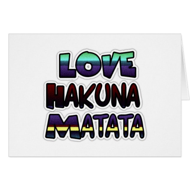 Love Hakuna Matata Cadfts (Devant horizontal)