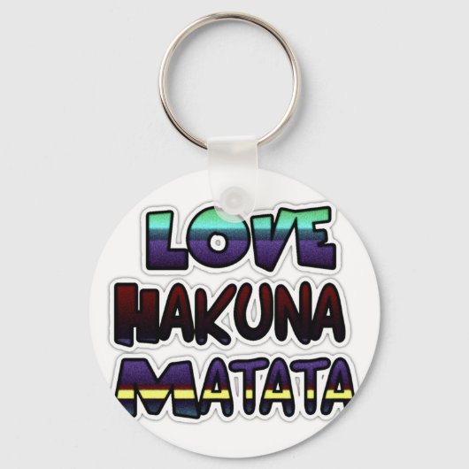 Love Hakuna Matata Gifts Sleutelhanger (Voorkant)