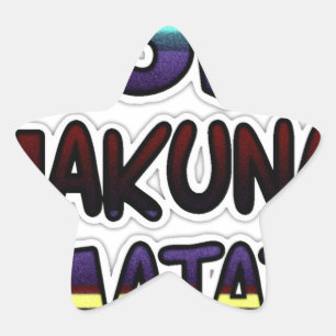 Love Hakuna Matata Gifts Ster Sticker