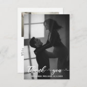 Love Hand Lettré Script Mariage Photo Merci