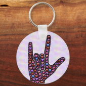 Love Hand Sign sleutelhanger (Voorkant)
