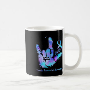 Love Hand Sign Week van bewustwording van zelfmoor Koffiemok