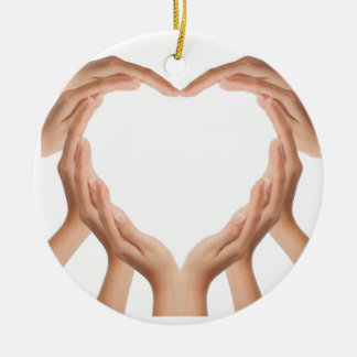 Love Hands Keramisch Ornament