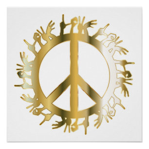 LOVE HANDS PEACE SIGN PERFECT POSTER