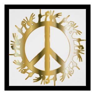 LOVE HANDS PEACE SIGN PERFECT POSTER