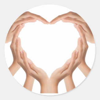 Love Hands Ronde Sticker