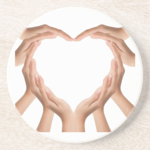 Love Hands Zandsteen Onderzetter