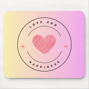Love & Happiness Drink Onderzetter Muismat