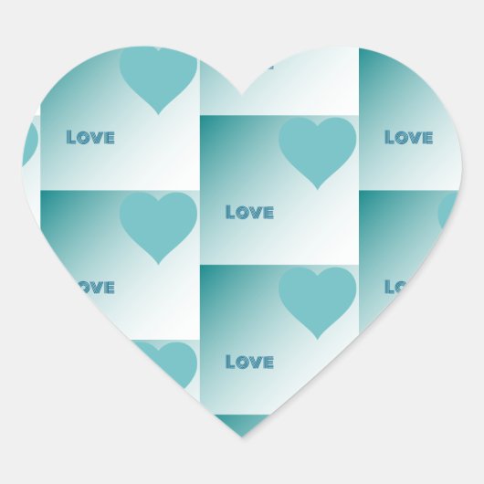 Love. Hart Sticker (Voorkant)