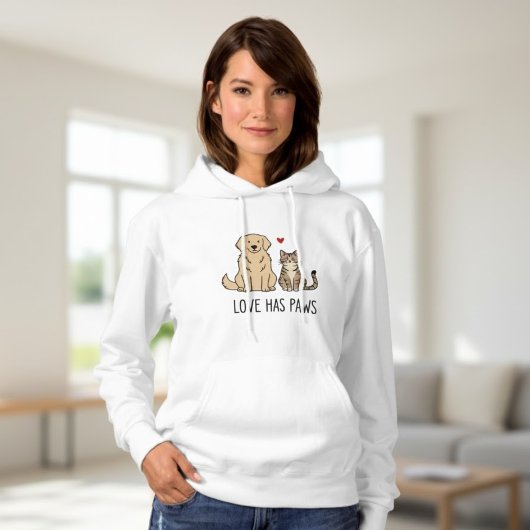 Love Has Paws - Pullover Adulte Chien Retriever do