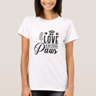 LOVE-HAS-VIR-PAWS T-SHIRT