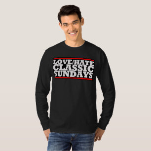 LOVE/HATE - CLASSIC SUNDAYS Basic T-shirt met lang