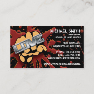 Love/Hate Fist Card Visitekaartje